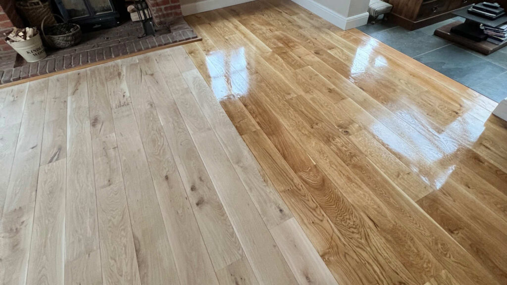 Refinishing wooden floor in Kent, by Mark Antony & Sons Ltd